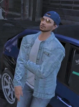 Saab in a Jean Jacket