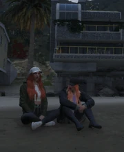 Veronica talks with Shirley while she's in town