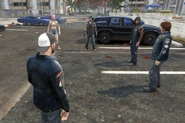 Jayna with the Bondi Boys MC, pushing weed in Vespucci. May 23, 2024