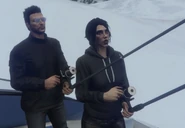 Riley and Malakai fishing