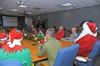 2009-12-16 - Santa Visited NORAD for Pre-Mission Brief