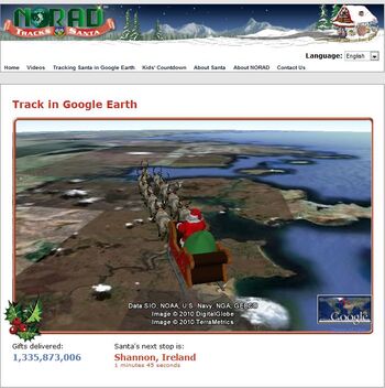 Noaa santa sales tracker