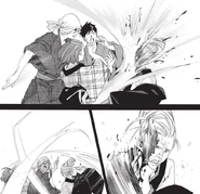 Ma clan shinki strike each other with Lances.