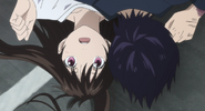 Aragoto Episode 12.png (584 KB) S2E12: Yato lands on Hiyori after he's retrieved from Yomi.