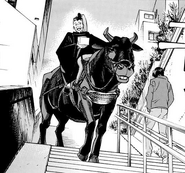 CH79: Tenjin, riding on Nayu's back, greets Hiyori.