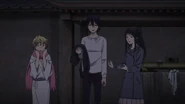 S1E2: Yukine takes Hiyori's scarf instead of Yato's jacket.