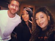 Normani & Victoria & Calvin Harris in the studio together