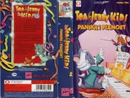 VHS cover til "Tom & Jerry Kids vol. 9 - Panikk i pianoet"