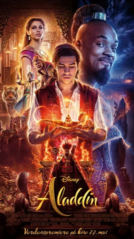 Aladdin 2019 norsk plakat