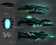 side view of early Lightning Gun designs.