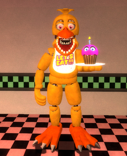 Trasformei a withered chica em uma chica normal.