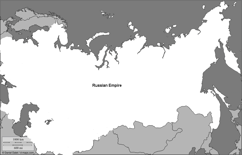 Контурная карта границы ссср