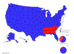 States and Pie Chart Map