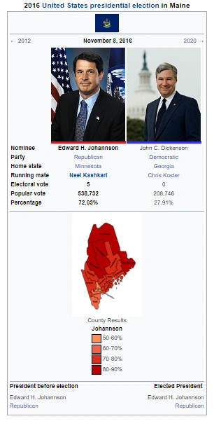United States presidential election in Maine, 2016 (New Johannson