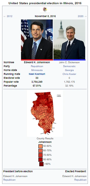 United States presidential election in Illinois, 2016 (New Johannson