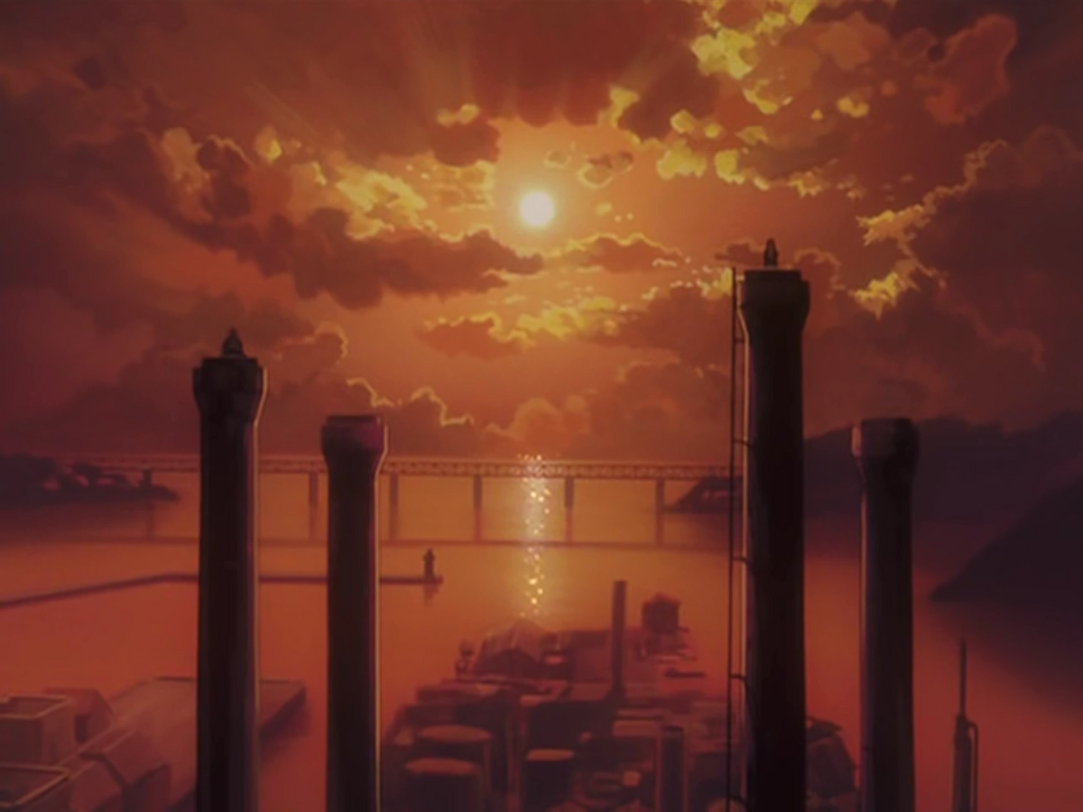 A Girl Admiring The Sunset Now and Then, Here and There Wikia Fandom