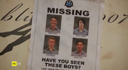 The Nowhere Boys on a Missing Poster.