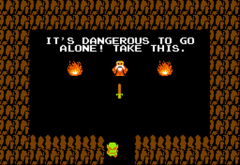 Statues in NES Zelda dungeons. I know what they should be, but can