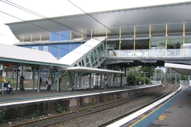 West ryde railway station footbridge