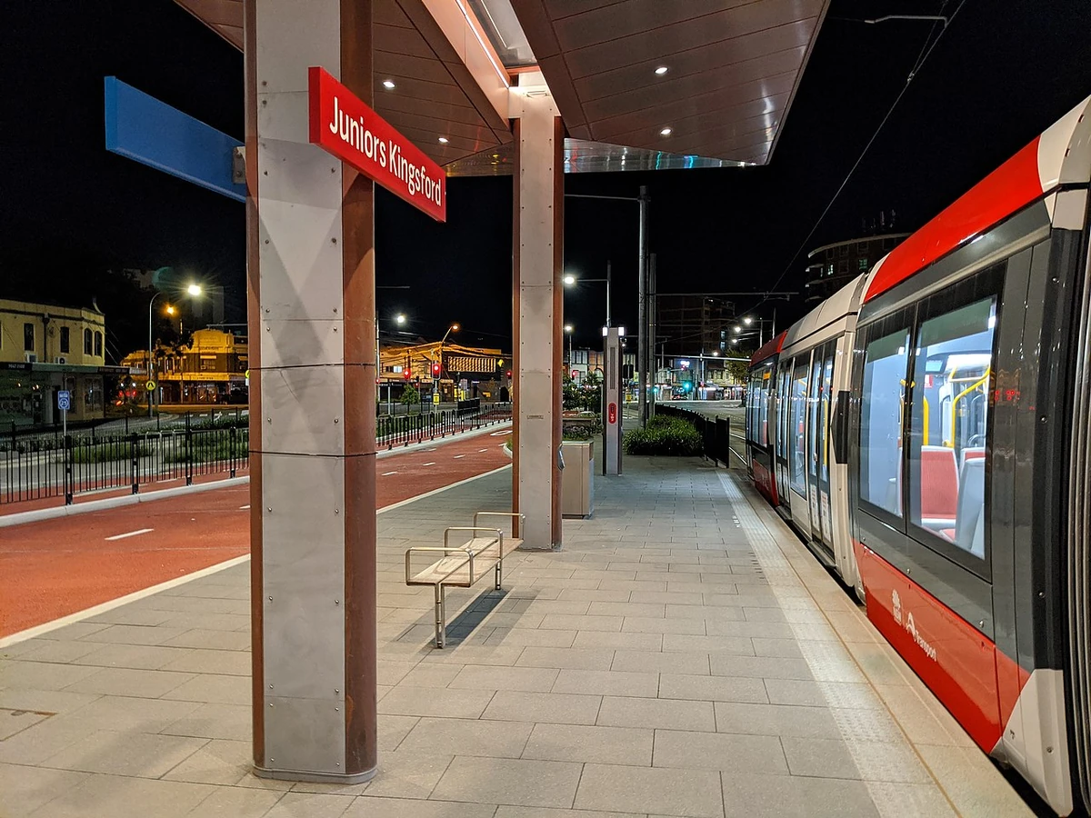 Juniors Kingsford Light Rail station NSW Trains Wiki Fandom