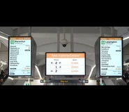 Digital wayfinding screens at Circular Quay