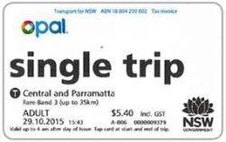 Opal Single Trip Ticket