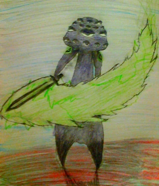 Xen Eyes on a bloodstained field. (enhanced color)