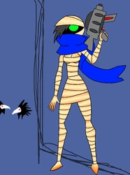 Rebel hiding from a couple of Crows