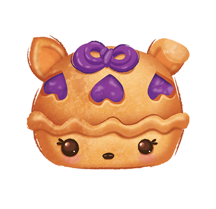 Num Noms Nom Series 4 #4-074 BLUEBERRY PIE Baked Goods