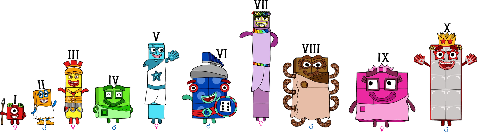 Variations of Decimal | Numberblocks into the Different Bases II Wiki
