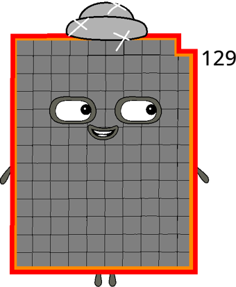 One-Hundred-Twenty-Nine | Numberblocks Piratasthophe Wiki