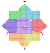 JingzheChina and Plain's flat 769: He is also a stellated octagon number of Type I!