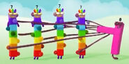 "Octoblock, tickle! One, two, three, four, five, six, seven, eight, tickle!"