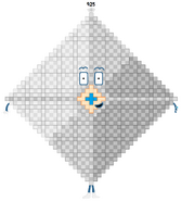 JingzheChina's 925 in centered square arrangement. You can see that this is the first centered square with oblong eyes.