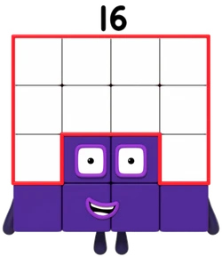 Sixteen (character) | Numberblocks Wiki | Fandom