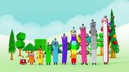 All the Numberblocks 1-10 together