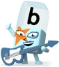 B