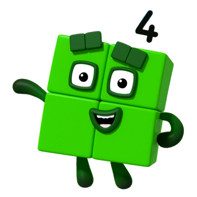 Four Charactergallery Numberblocks Wiki Fandom