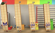 "One!" "One, Two!" "One, Two, Three!" "One, Two, Three, Four!”