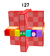 JingzheChina's 127 in 3D arrangement: She is also a centered hexagonal number, being 73-63.