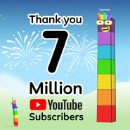 So this confirms there is an official Numberblock 7,000,000. Thanks BlueZoo for revealing it to us.