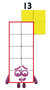Three Dangling On Corner (2R+3+(2x4)L)