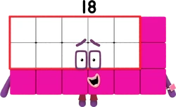 Numberblocks Eighteen 18 Learn To Count With Numberblock