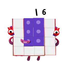 Sixteen (character), Numberblocks Wiki