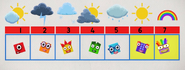 The Numberblocks Weekly Calendar