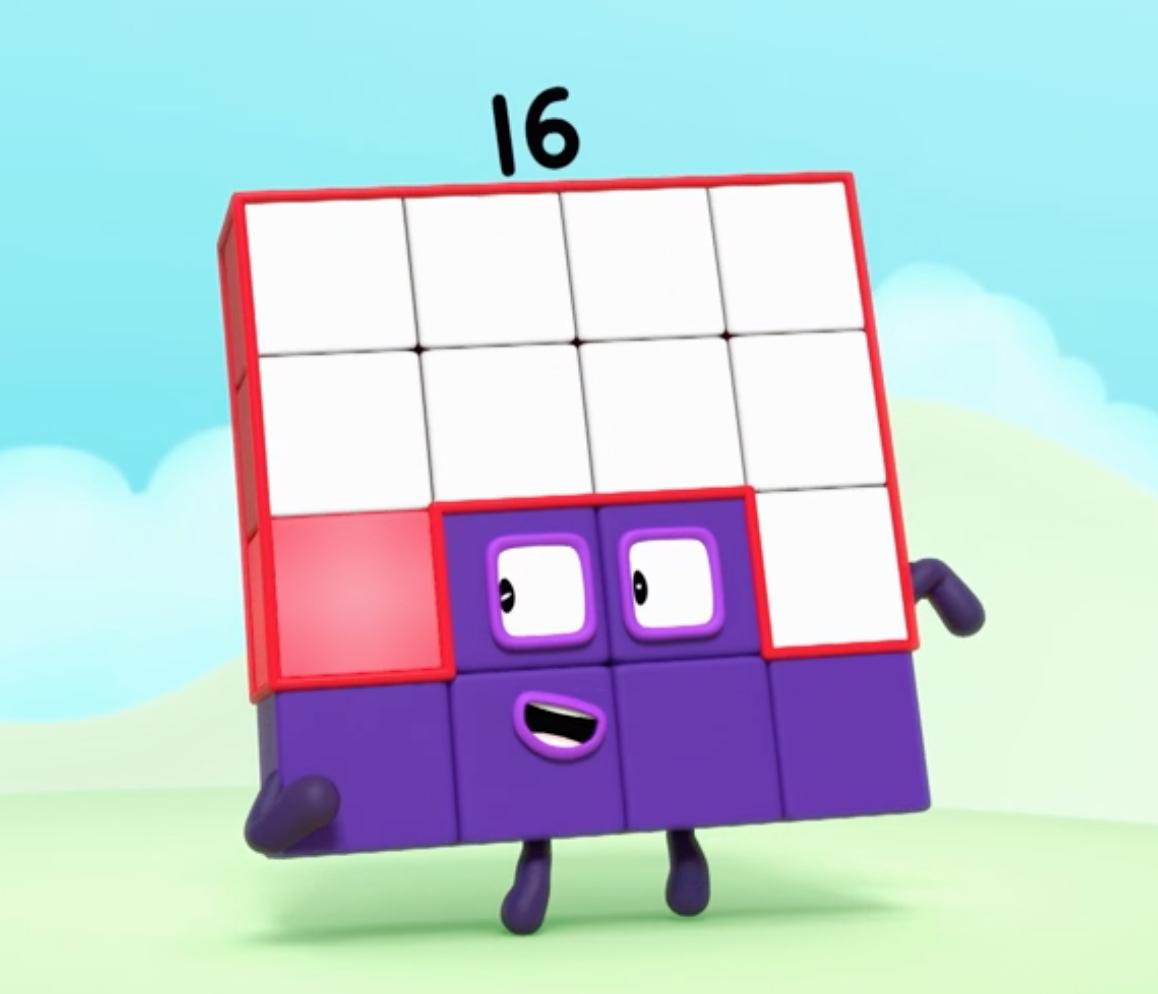 Sixteen (character), Numberblocks Wiki