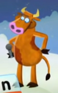 The same cow from said episode, except she is now brown.
