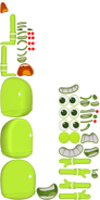 Lime (Note: 2 orange mouths)
