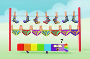 Do Numberblocks even wear clothes? Or are they always naked? Wait - proto-Forty-Two has a dressing gown - does that count?