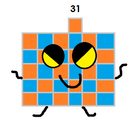 Thirty-One/Fanmade Gallery, Numberblocks Wiki